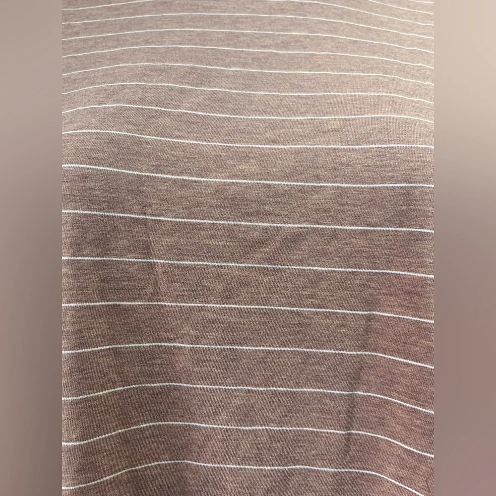 LuLuLemon Dusty Rose Stripe Performance Tee